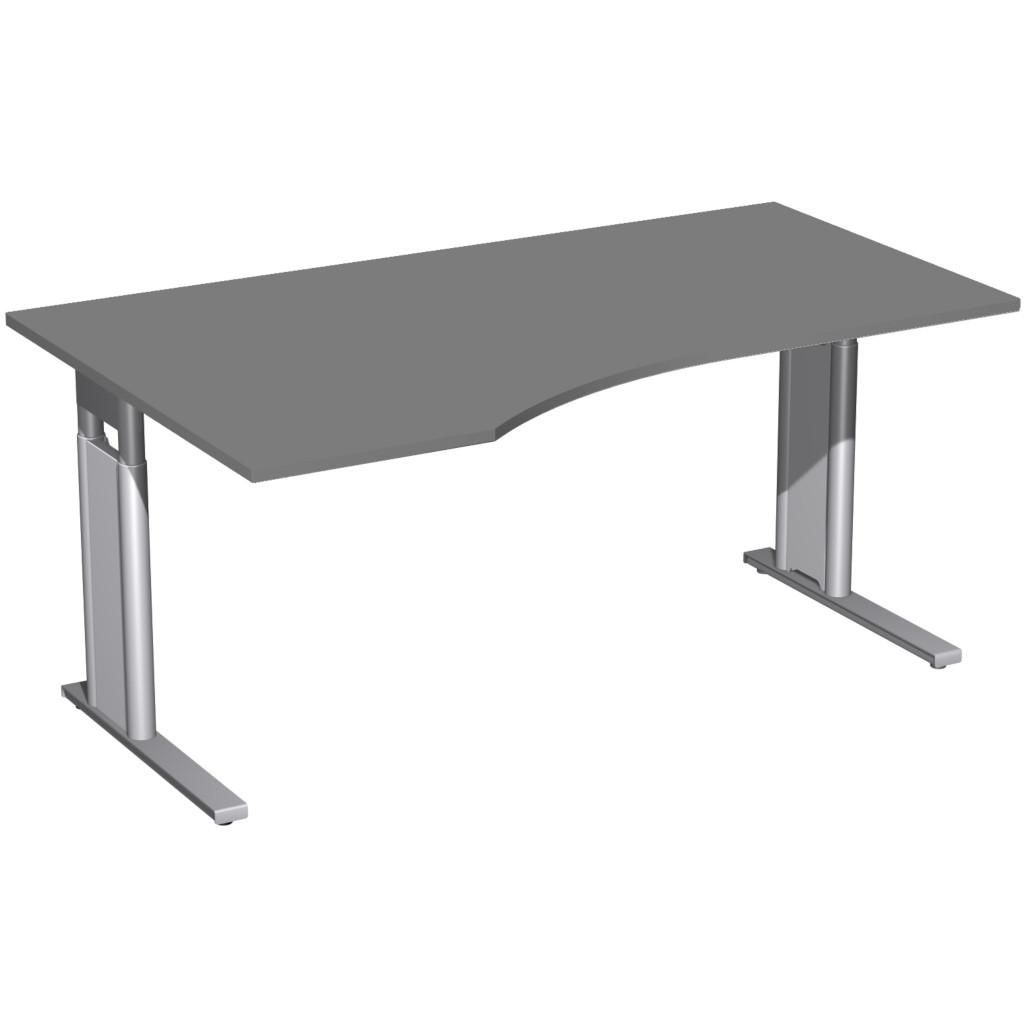 Höhenverstellbarer Schreibtisch 160 x 100 cm im Büro