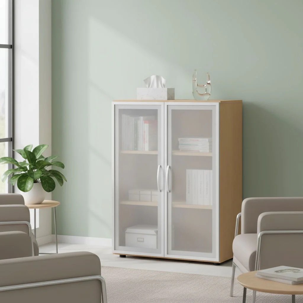 Aktenschrank Flex 3 OH - Glas - zweitürig von Geramöbel - Produktbild 12 von 12