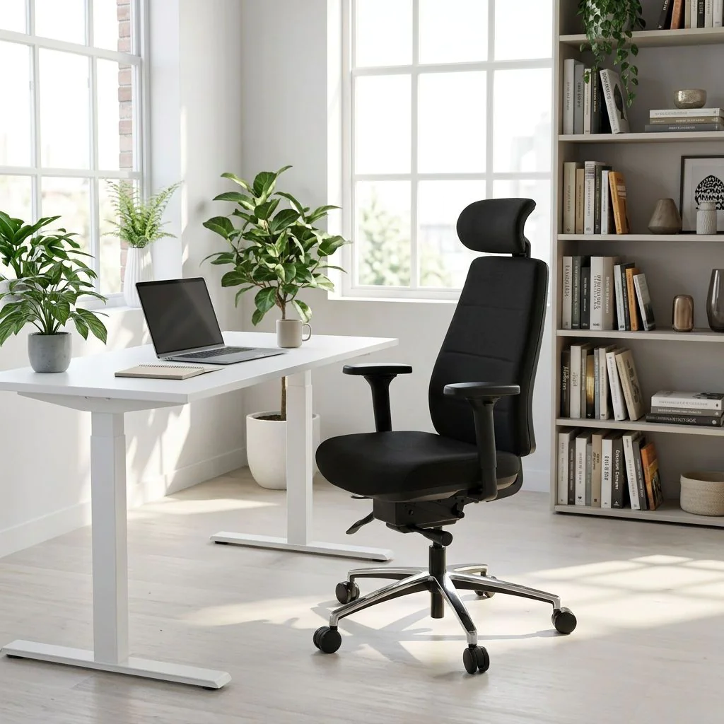 Bürostuhl Drehstuhl PHOENIX PRO I Stoff schwarz von HJH - Produktbild 2 von 15