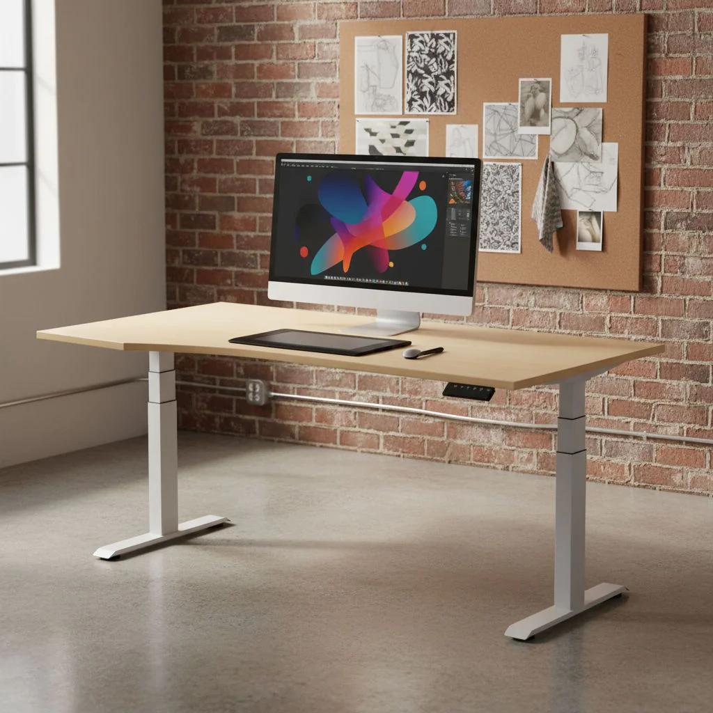 Höhenverstellbarer Schreibtisch Elevate Plus Freiform von Geramöbel - Produktbild 2 von 4