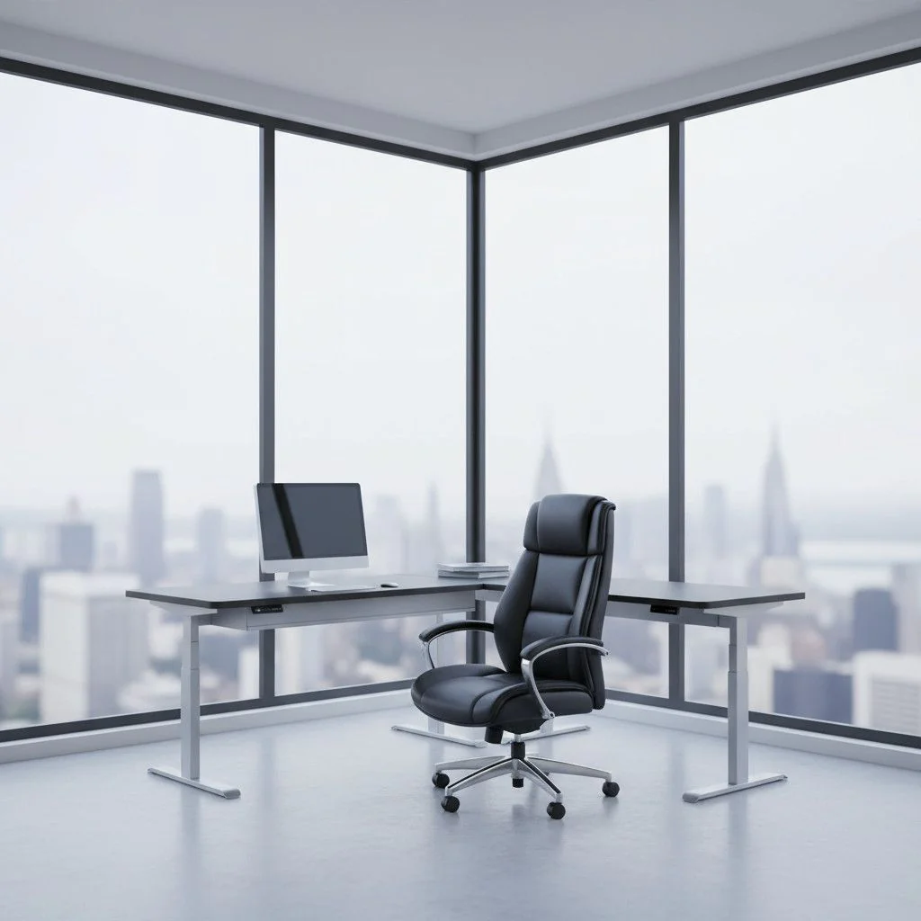 Höhenverstellbarer Schreibtisch Move 4 Premium Eckform von Kerkmann - Produktbild 2 von 4
