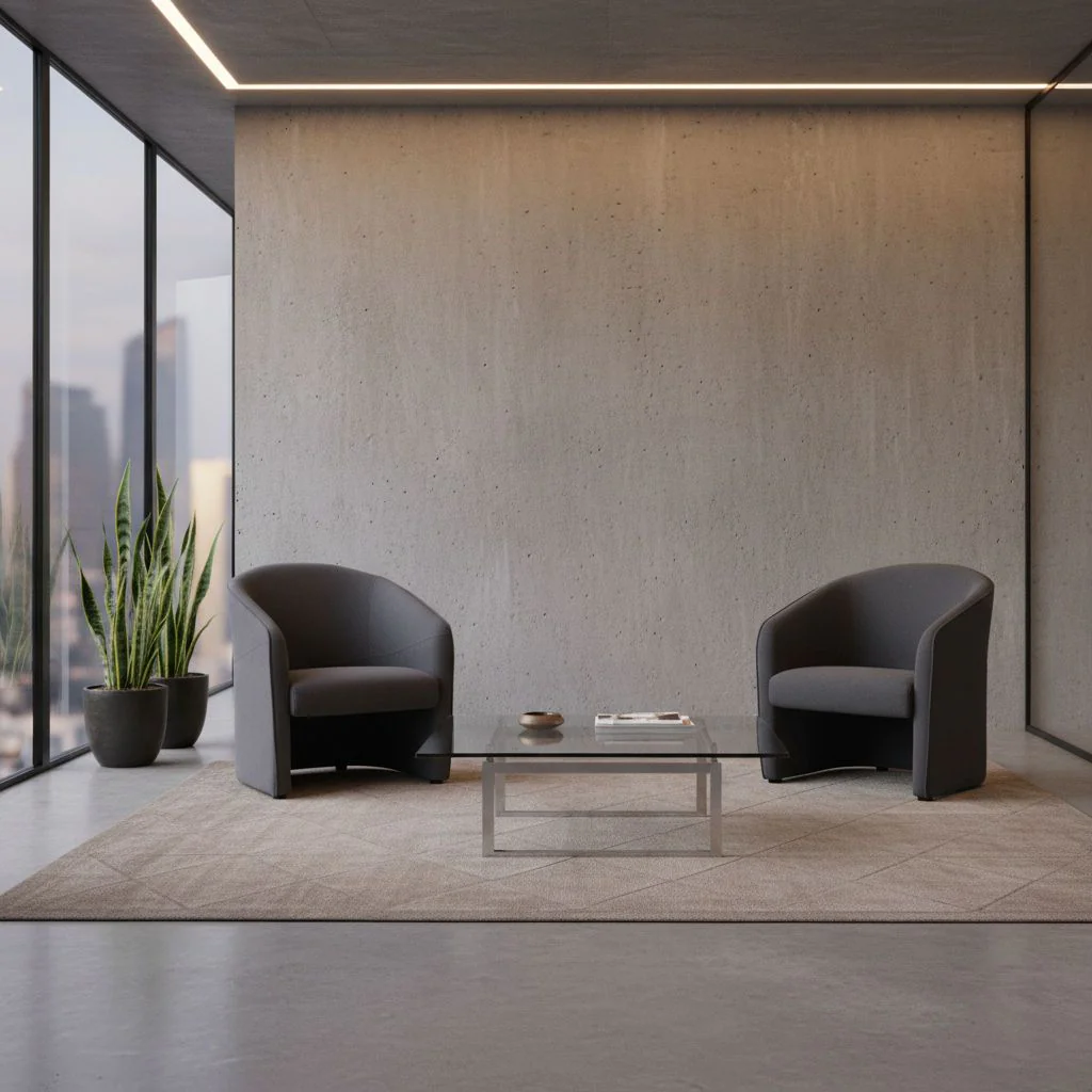 Loungesessel  Club Sessel SAN JUAN Stoff dunkelgrau von HJH - Produktbild 2 von 6