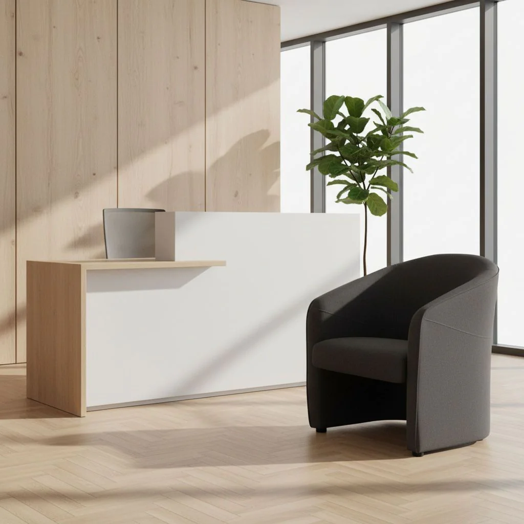 Loungesessel  Club Sessel SAN JUAN Stoff dunkelgrau von HJH - Produktbild 4 von 6