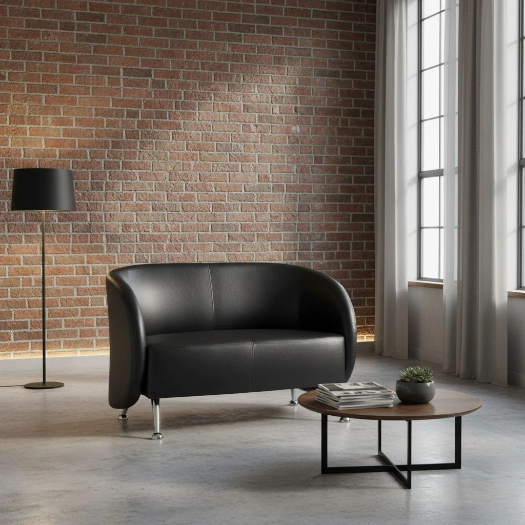 Loungesofa Clubsofa ST. LUCIA Kunstleder 2-Sitzer von HJH - Produktbild 4 von 6