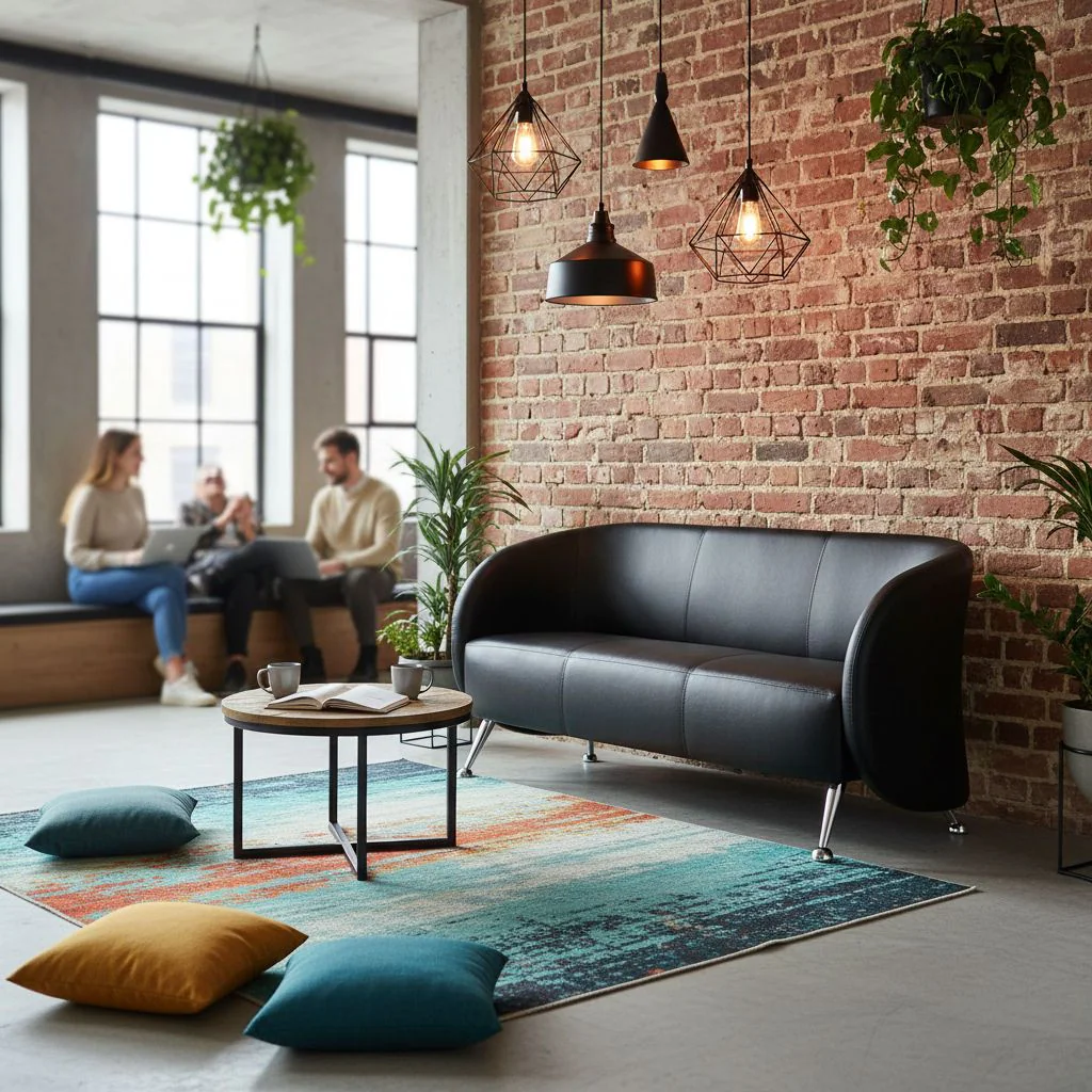 Loungesofa Clubsofa ST. LUCIA Kunstleder 3-Sitzer von HJH - Produktbild 2 von 6