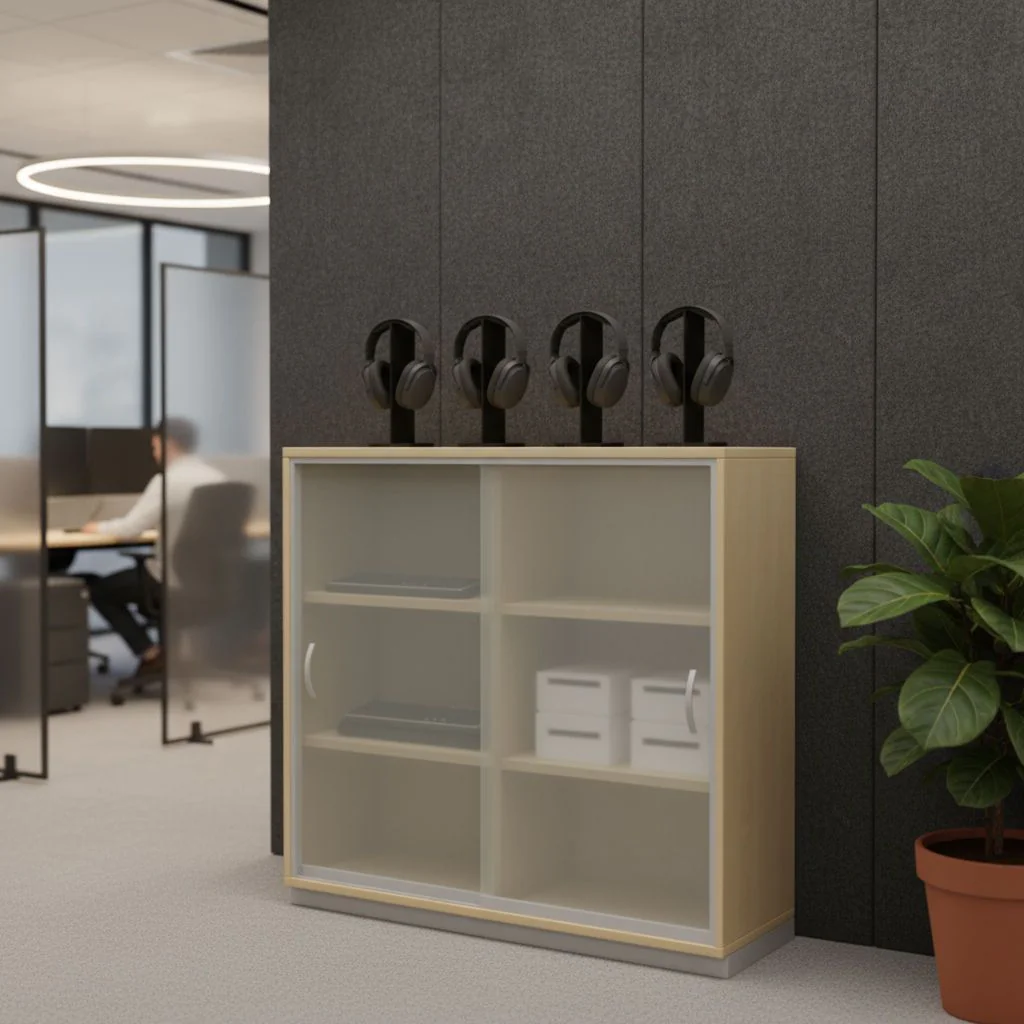 Schiebetürenschrank Pro 3 OH mit Mittelwand - Glas von Geramöbel - Produktbild 3 von 14