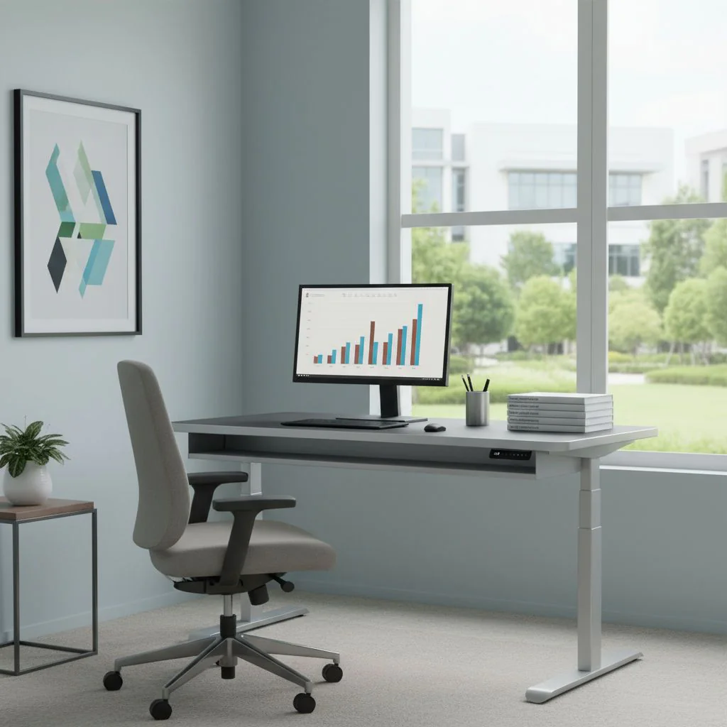Höhenverstellbarer Schreibtisch Move 4 Premium von Kerkmann - Produktbild 1 von 4