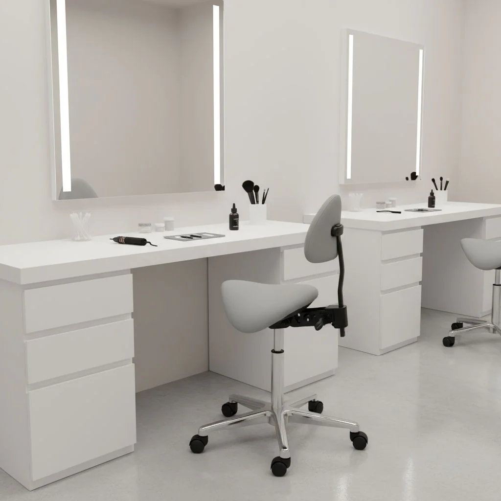 Hocker Drehhocker Arbeitsstuhl Sattel TOP WORK 20 Kunstleder von HJH - Produktbild 3 von 12