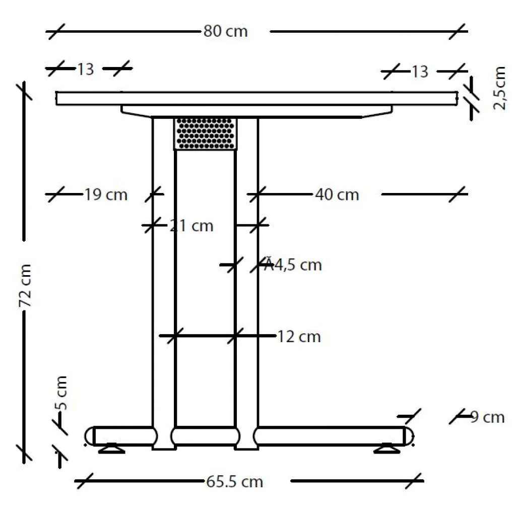 Detailansicht des Hammerbacher Schreibtischs N