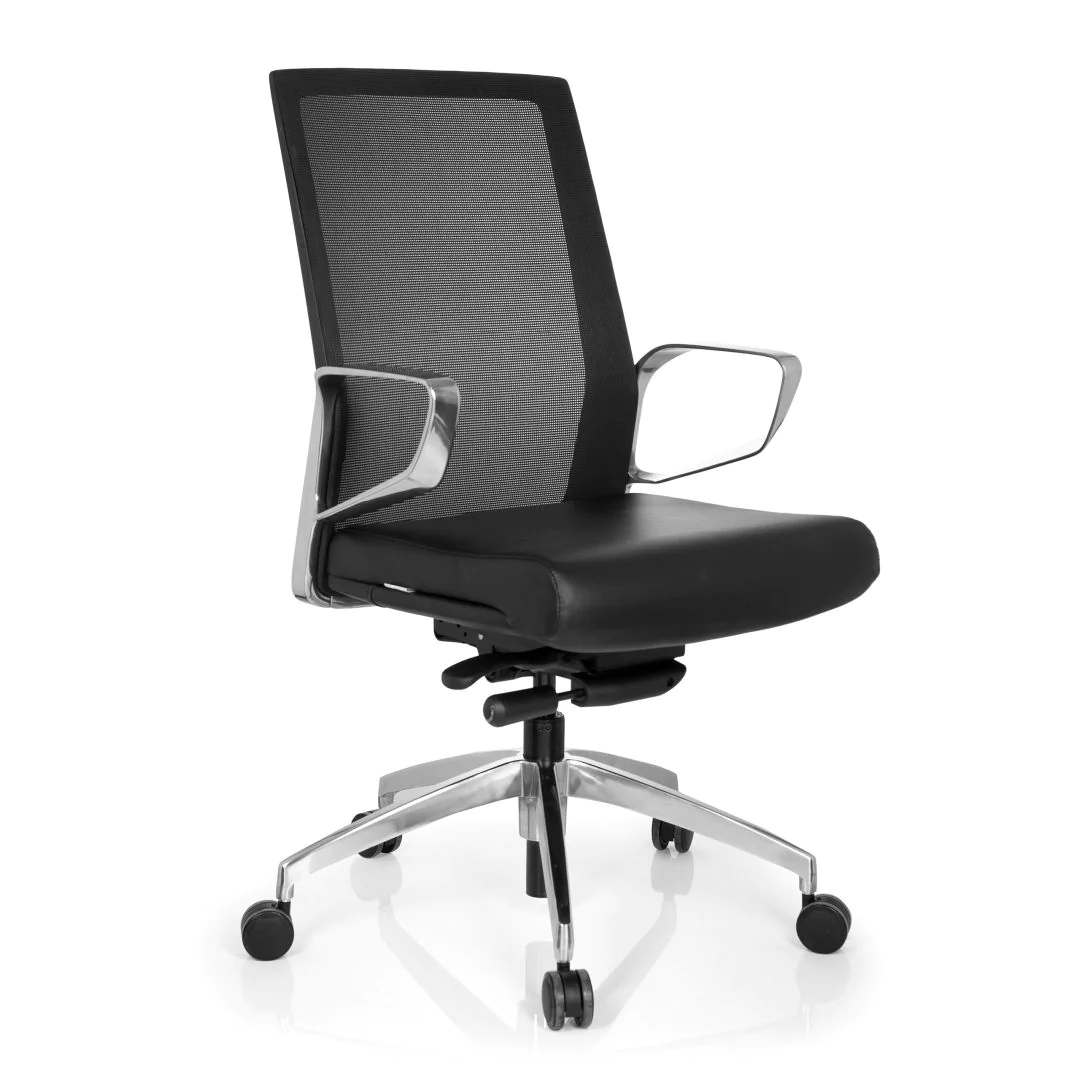 Bürostuhl PROVIDER NET Netz Kunstleder schwarz von HJH - Produktbild 6 von 13