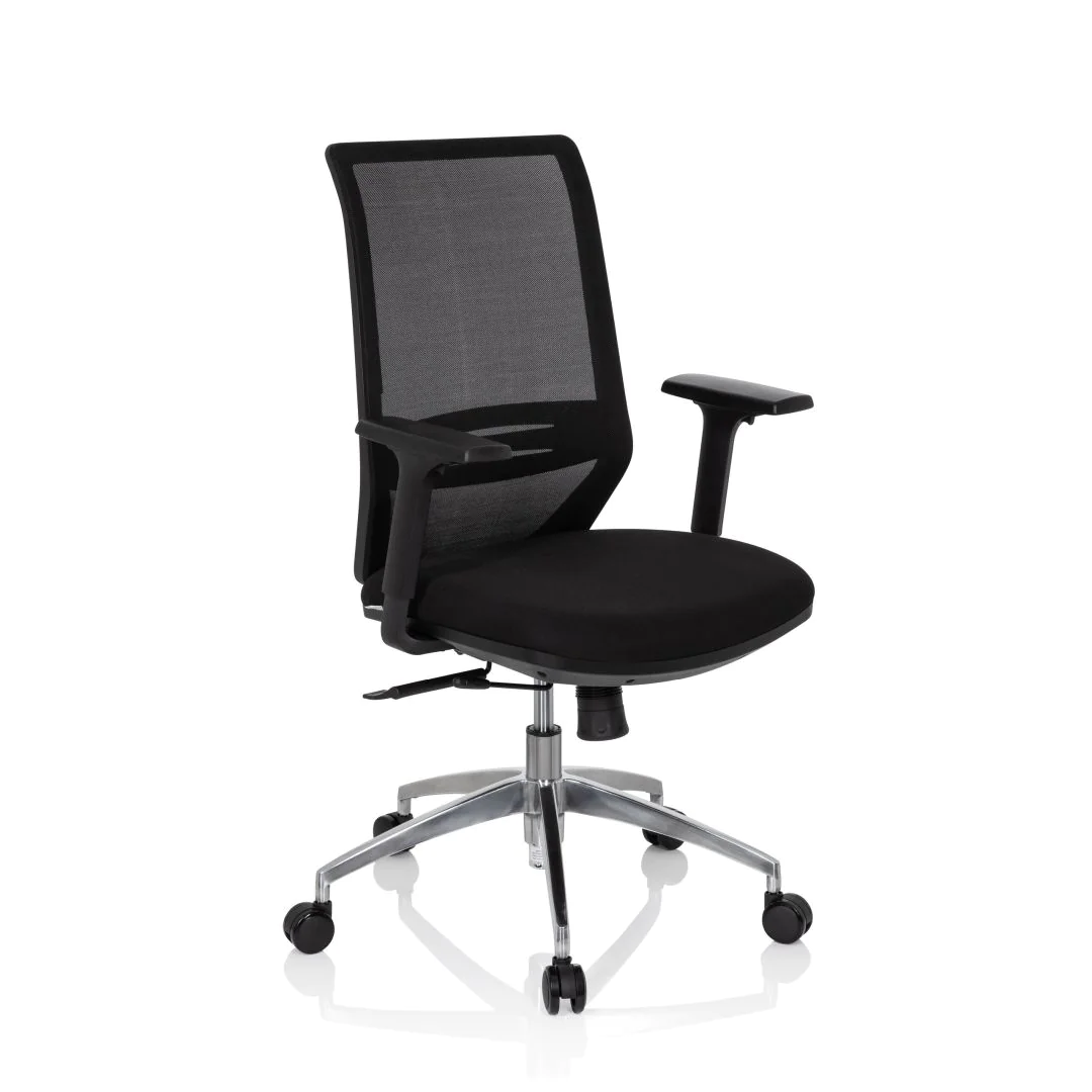 Bürostuhl Drehstuhl PROFONDO Netzstoff Stoff schwarz von HJH - Produktbild 6 von 13