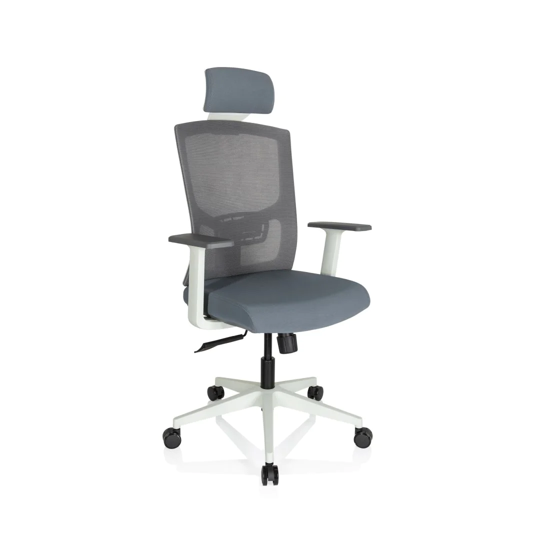 Bürostuhl Drehstuhl CAPTIVO BASE W Stoff Netzstoff grau von HJH - Produktbild 6 von 13