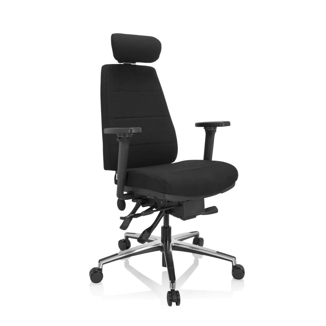 Bürostuhl Drehstuhl PHOENIX PRO I Stoff schwarz von HJH - Produktbild 8 von 15