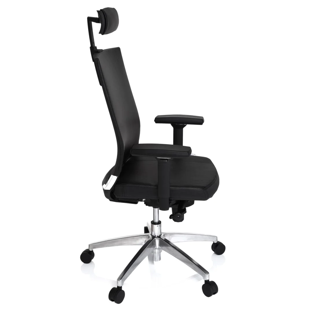 Bürostuhl Chefsessel PORTO MAX HIGH Leder schwarz von HJH - Produktbild 5 von 7