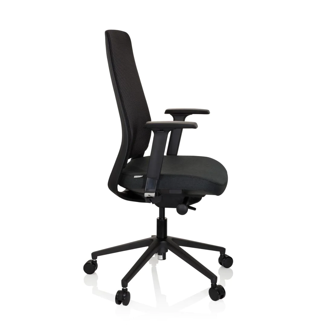 Bürostuhl Drehstuhl CHIARO T1 BLACK Netzstoff Stoff schwarz von HJH - Produktbild 5 von 11