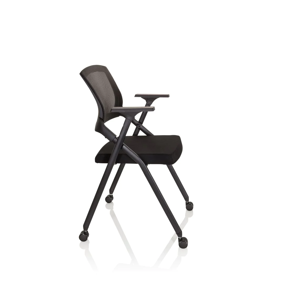 Besucherstuhl Klappstuhl PRIORITY II Netzstoff Stoff schwarz von HJH - Produktbild 9 von 14