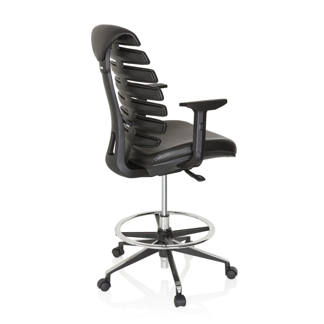 Bürostuhl Drehstuhl ERGO LINE II WORK Kunstleder schwarz von HJH - Produktbild 9 von 14