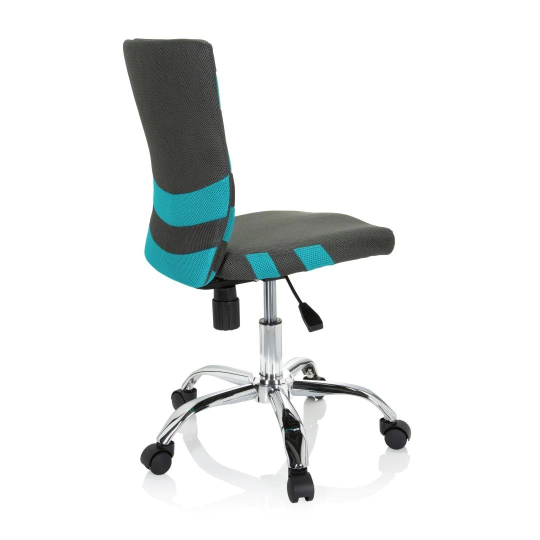 Kinderschreibtischstuhl Kinderstuhl KIDDY COMFORT I Netzstoff grau türkis von HJH - Produktbild 6 von 11