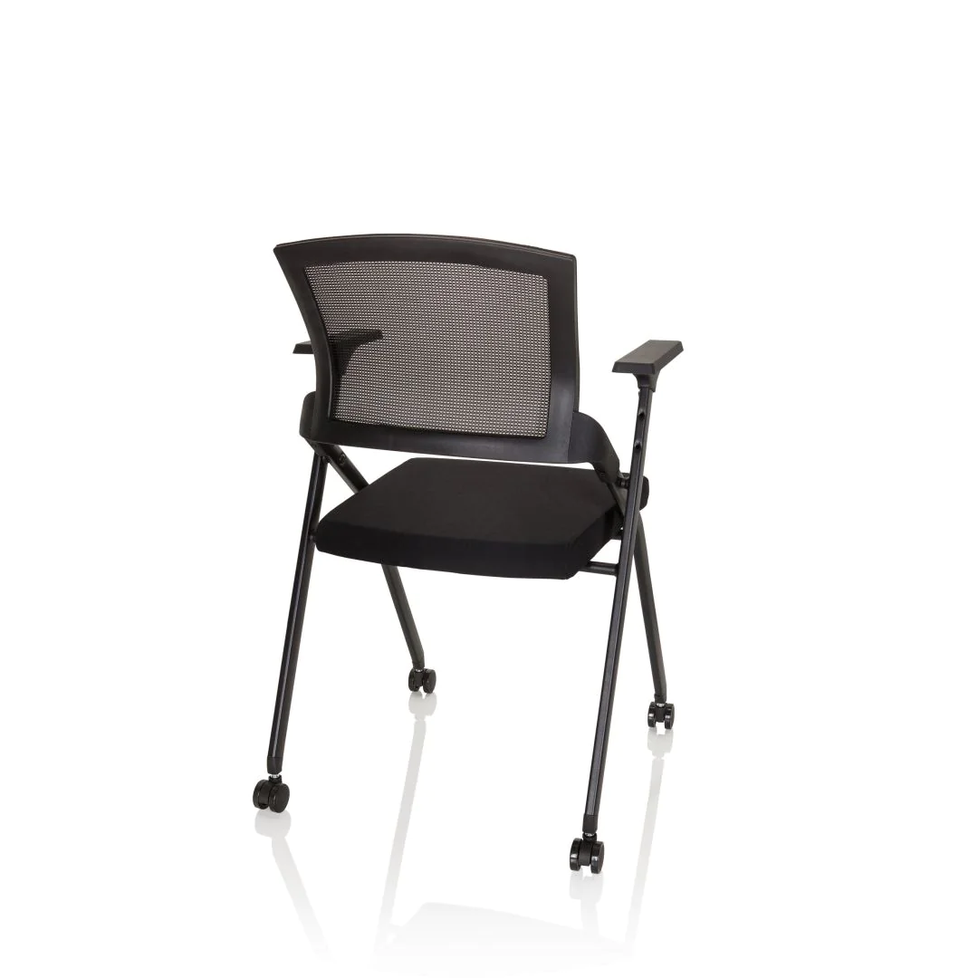 Besucherstuhl Klappstuhl PRIORITY II Netzstoff Stoff schwarz von HJH - Produktbild 11 von 14