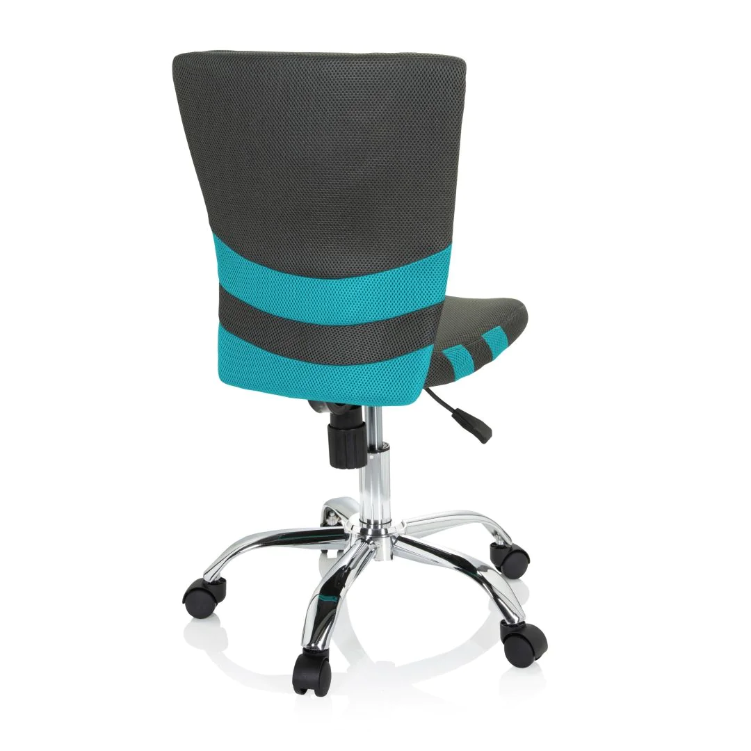 Kinderschreibtischstuhl Kinderstuhl KIDDY COMFORT I Netzstoff grau türkis von HJH - Produktbild 7 von 11