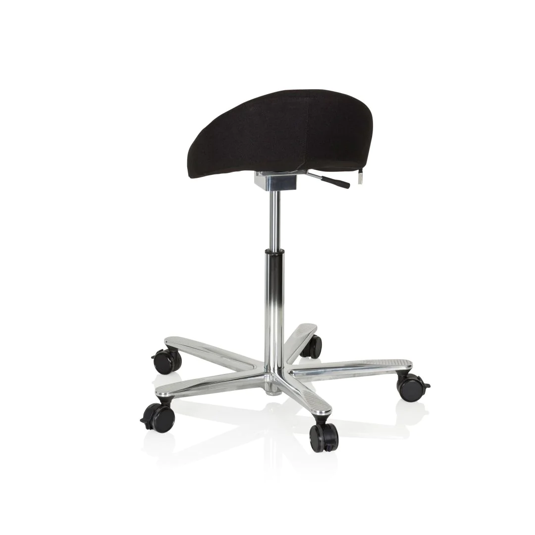 Arbeitstuhl Arbeitshocker MOVE-TEC 3D PRO I Sattel schwarz von HJH - Produktbild 8 von 11