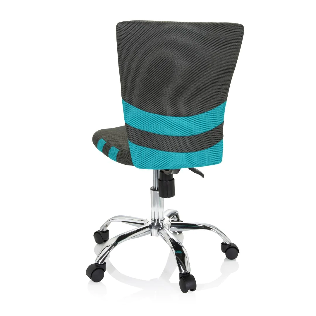 Kinderschreibtischstuhl Kinderstuhl KIDDY COMFORT I Netzstoff grau türkis von HJH - Produktbild 8 von 11