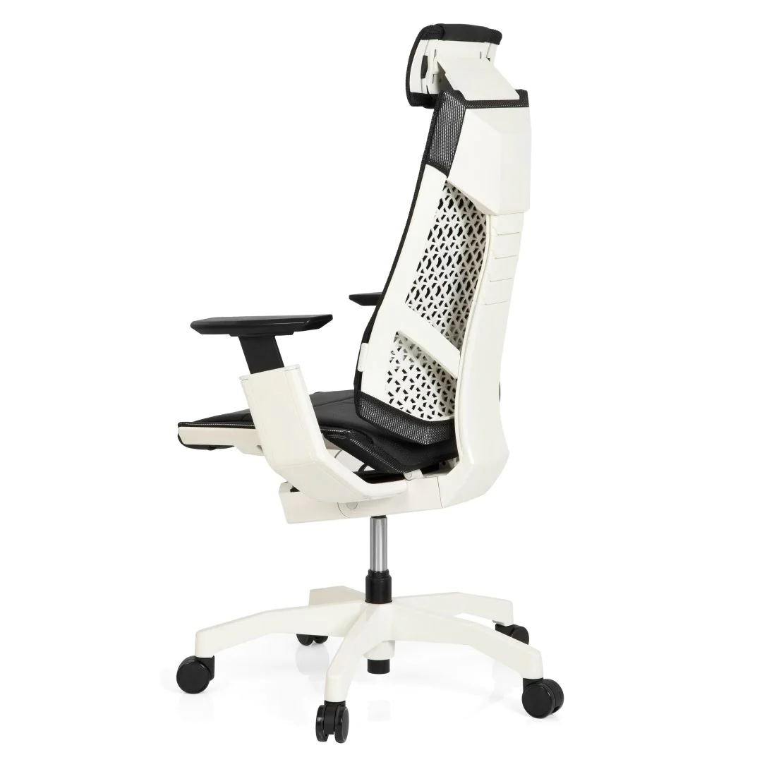 Bürostuhl Drehstuhl GENIDIA PRO WHITE Leder schwarz von HJH - Produktbild 11 von 13