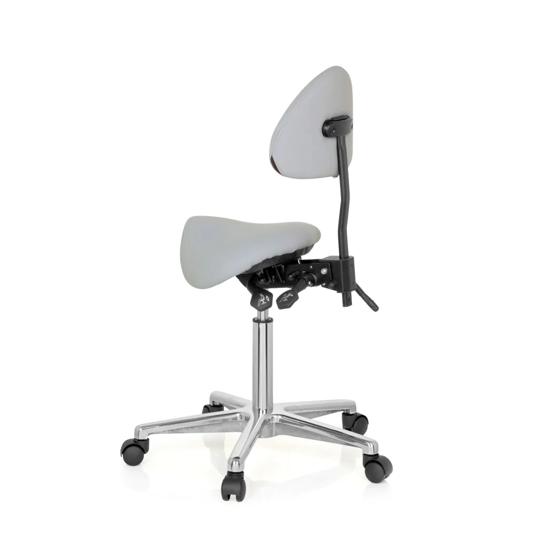 Hocker Drehhocker Arbeitsstuhl Sattel TOP WORK 20 Kunstleder von HJH - Produktbild 10 von 12