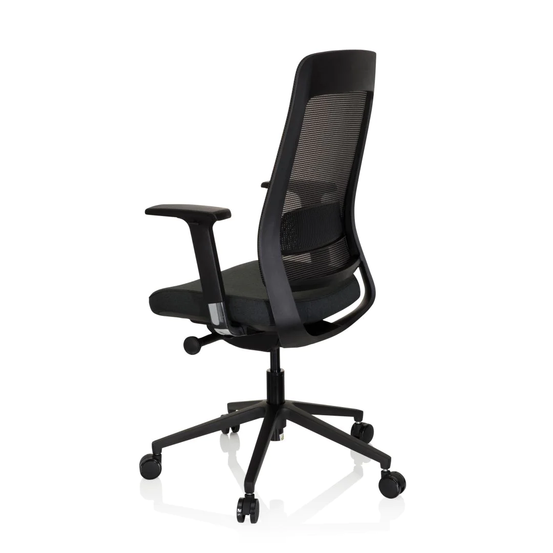 Bürostuhl Drehstuhl CHIARO T1 BLACK Netzstoff Stoff schwarz von HJH - Produktbild 9 von 11