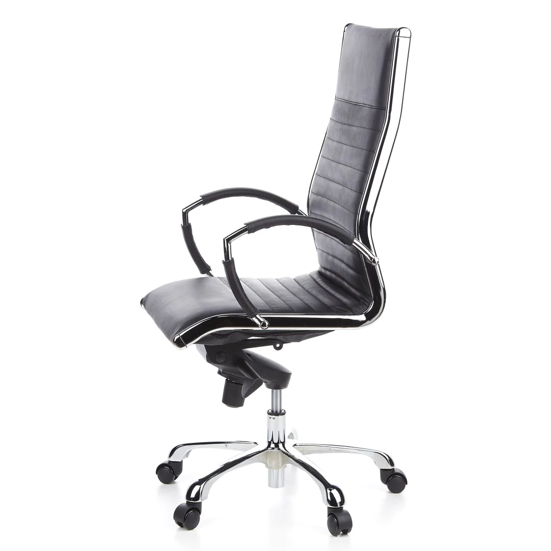 Bürostuhl Chefsessel PARMA 20 Leder Chrom von HJH - Produktbild 11 von 12