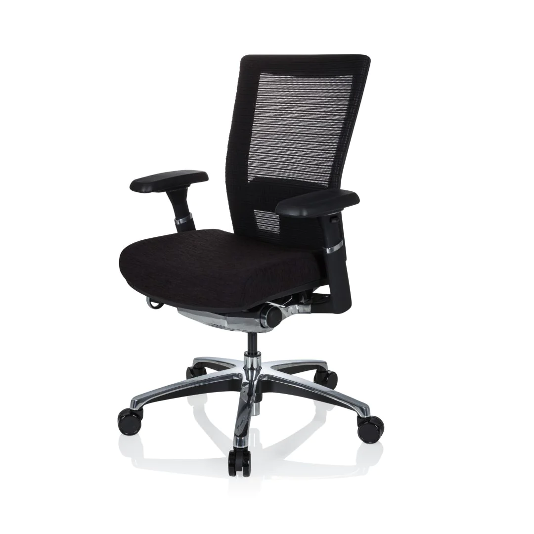 Bürostuhl NOVA PRO ALU Stoff schwarz von HJH - Produktbild 13 von 13