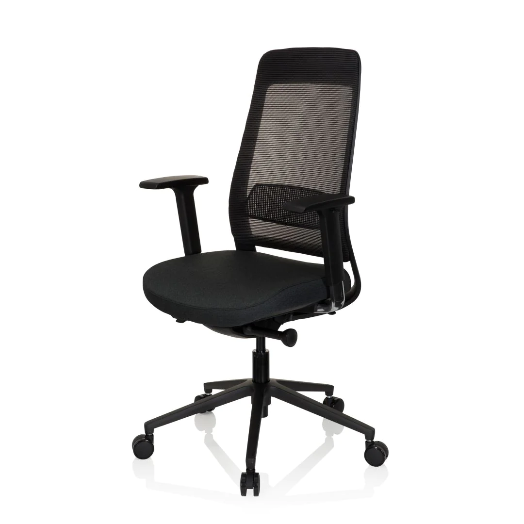 Bürostuhl Drehstuhl CHIARO T1 BLACK Netzstoff Stoff schwarz von HJH - Produktbild 11 von 11