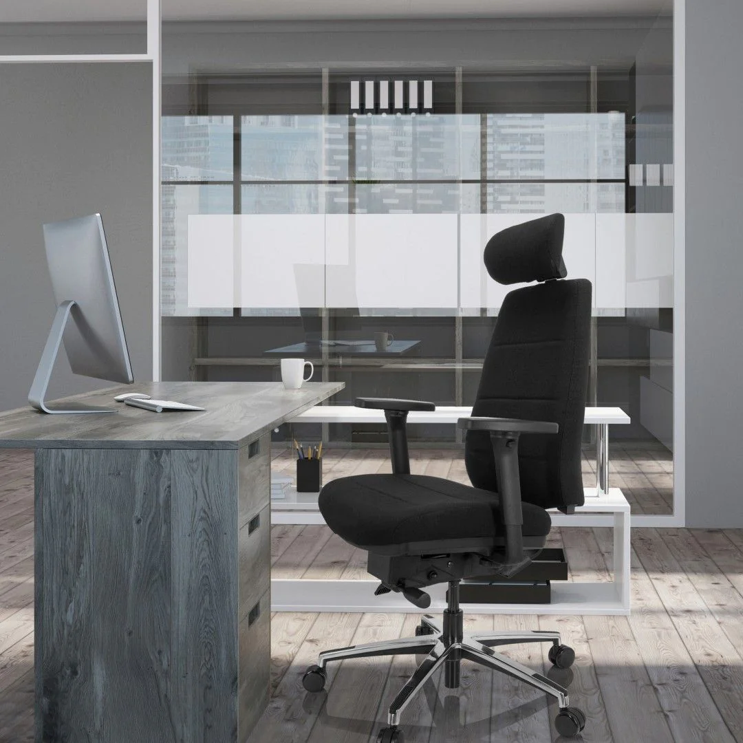 Bürostuhl Drehstuhl PHOENIX PRO I Stoff schwarz von HJH - Produktbild 7 von 15
