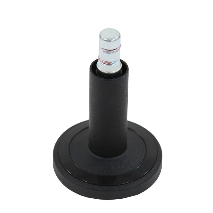 5x Bodengleiter STATO-M Stift 11 mm 60 mm Standfüße mit Filz schwarz/chrom (5er Pack) von HJH - Produktbild 5 von 5