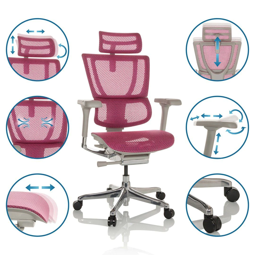 Bürostuhl Chefsessel ERGOHUMAN SLIM G GEN2 Netzstoff von HJH - Produktbild 2 von 14