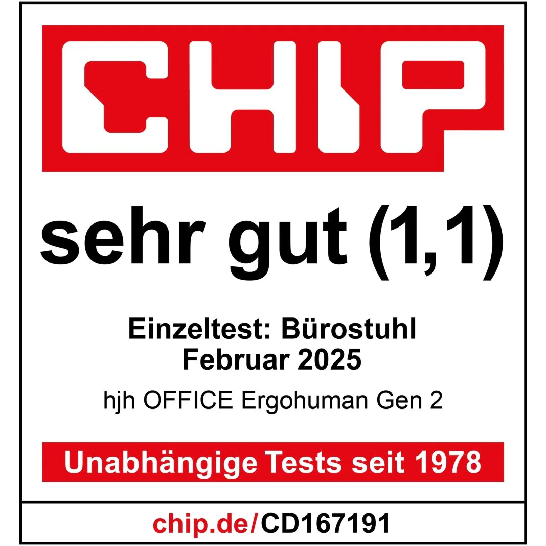 Bürostuhl Chefsessel ERGOHUMAN PLUS LEGPRO GEN2 Leder mit Beinablage Netz von HJH - Produktbild 8 von 14