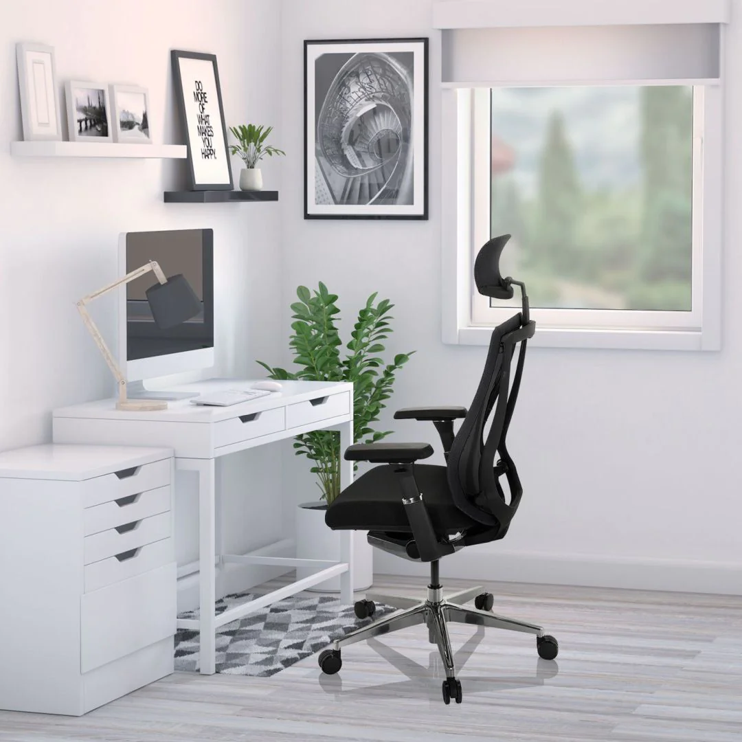 Bürostuhl Drehstuhl INSPERO Netzstoff Stoff schwarz von HJH - Produktbild 5 von 14