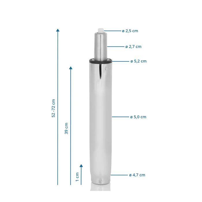 Gasfeder Gasdruckfeder XXL - chrom, 52-72 cm (Barhocker) von HJH - Produktbild 2 von 2