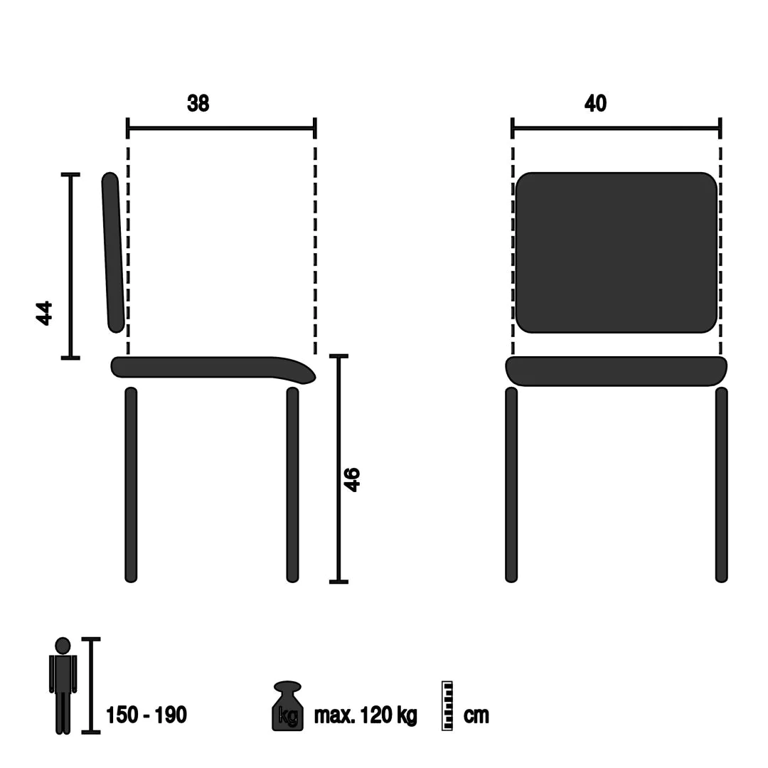Konferenzstuhl Besucherstuhl PERIA Holzschale walnuss PU Sitzkissen schwarz von HJH - Produktbild 4 von 14