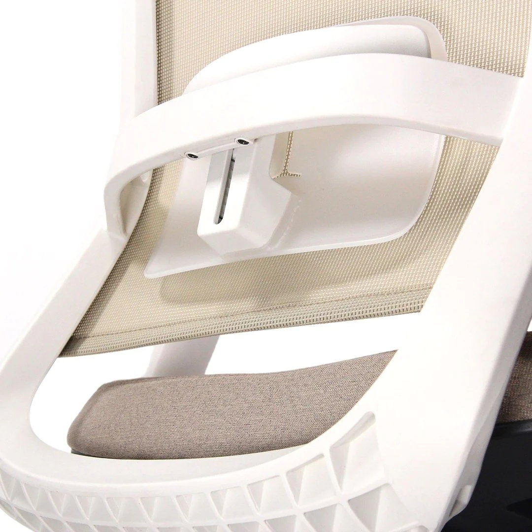 Bürostuhl Drehstuhl PURE WHITE Netzstoff Stoff beige von HJH - Produktbild 3 von 13