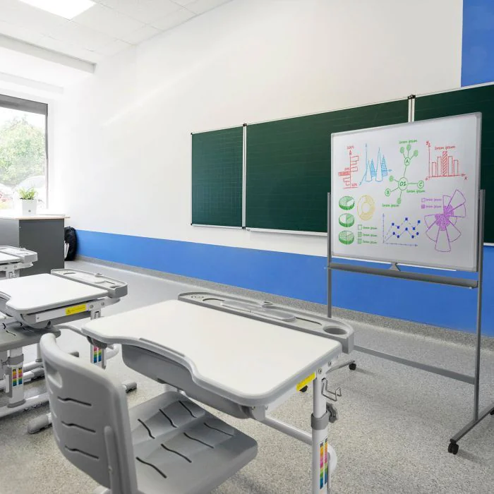 Whiteboard Wendetafel MULTIBOARD I magnetisch weiß silber von HJH - Produktbild 6 von 6