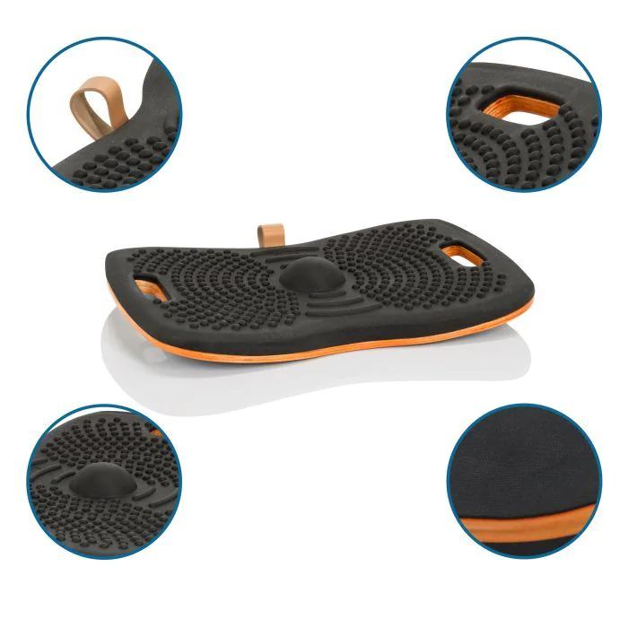 Stehbrett Fitness Balance Board ACTIV mit Antirutschbeschichtung schwarz von HJH - Produktbild 3 von 6