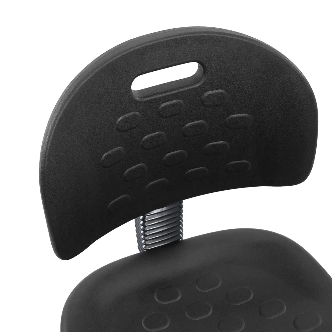 Arbeitsstuhl Arbeitshocker TOP WORK 23 I PU Schaum schwarz von HJH - Produktbild 7 von 14