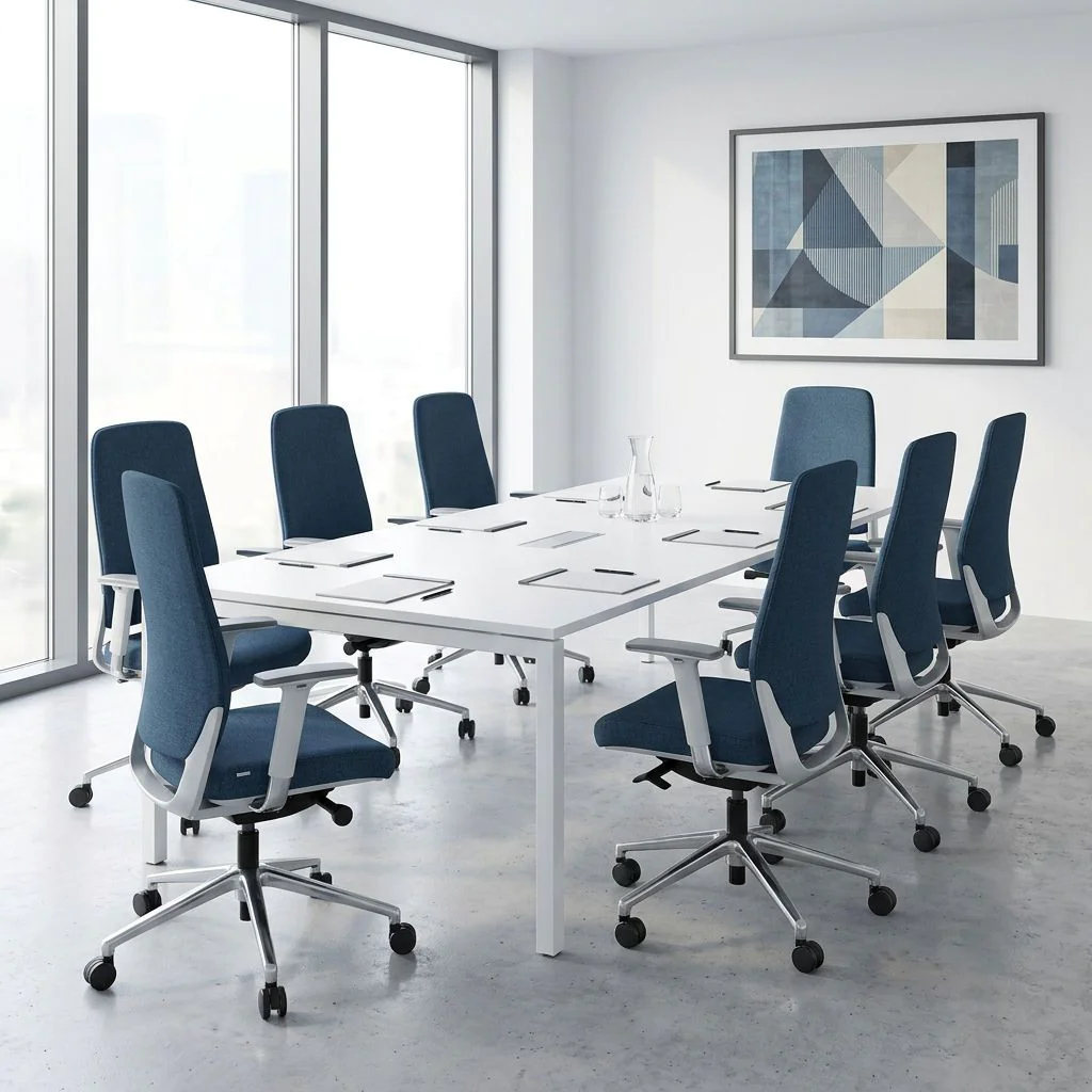Bürostuhl Drehstuhl CHIARO T4 WHITE Stoff von HJH - Produktbild 4 von 14