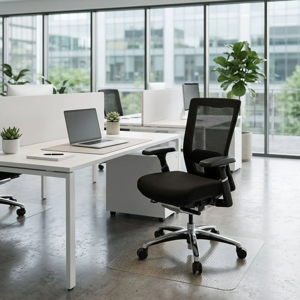 Bürostuhl NOVA PRO ALU Stoff schwarz von HJH - Produktbild 4 von 13