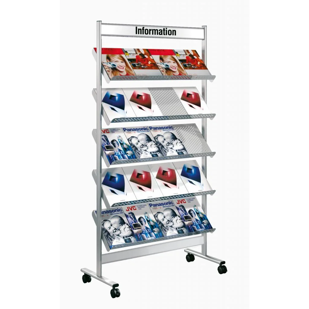 Fahrbares Prospektregal artline 20 - KMA-42348714