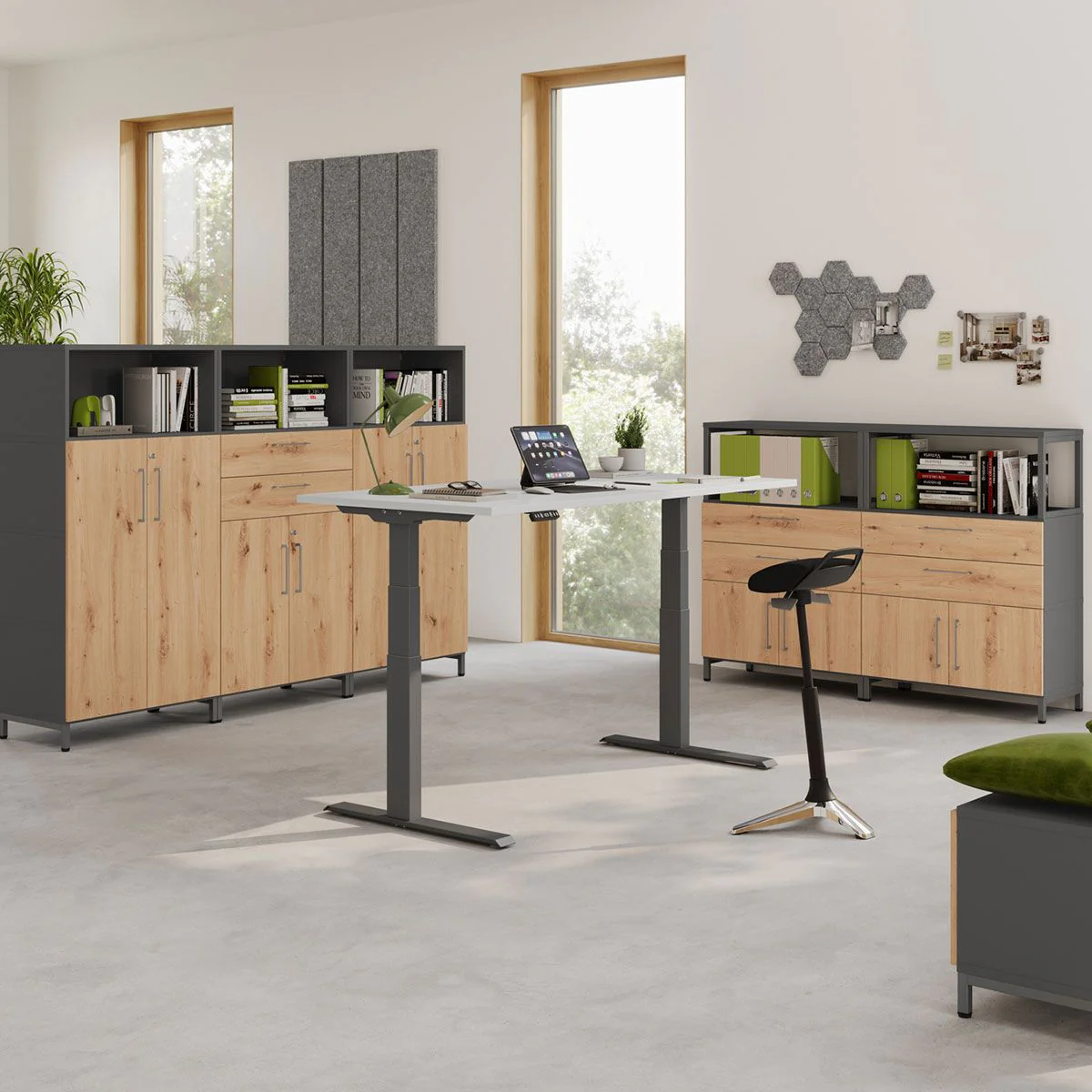 Kombischrank Flex Wall 3 OH von Hammerbacher - Produktbild 5 von 14
