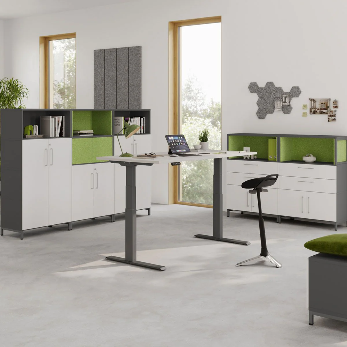Kombischrank Flex Wall 3 OH von Hammerbacher - Produktbild 13 von 14