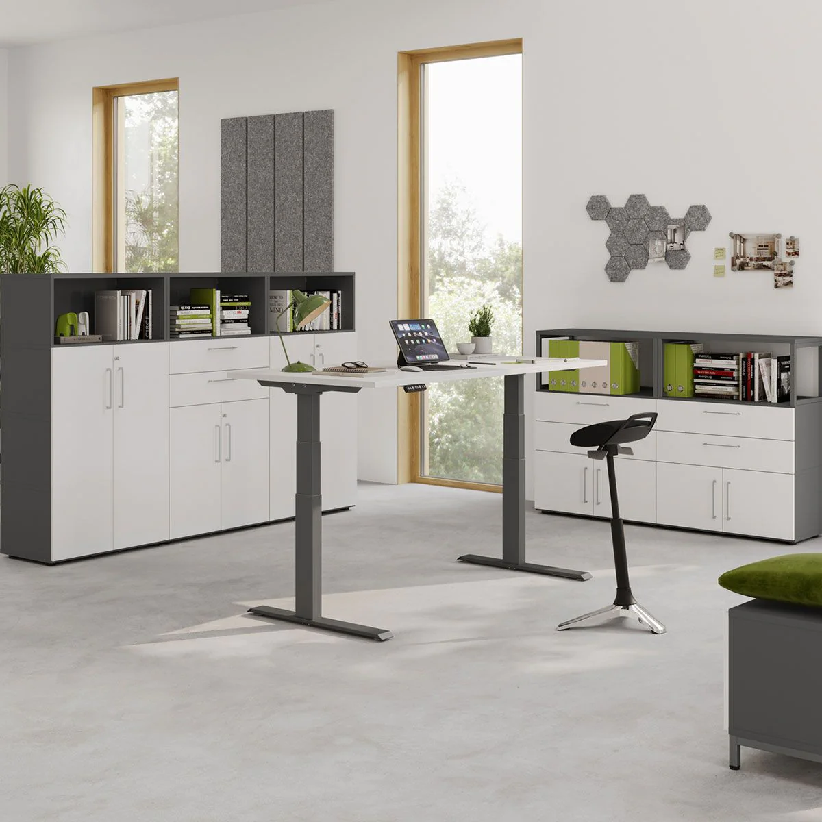 Kombischrank Flex Wall 4 OH von Hammerbacher - Produktbild 5 von 7
