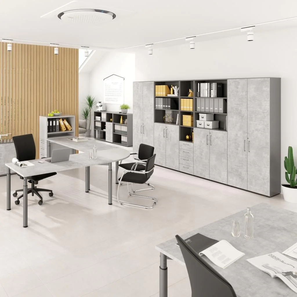 Aktenschrank Advanced 9 T2 2 OH Metallgriff von Hammerbacher - Produktbild 13 von 15